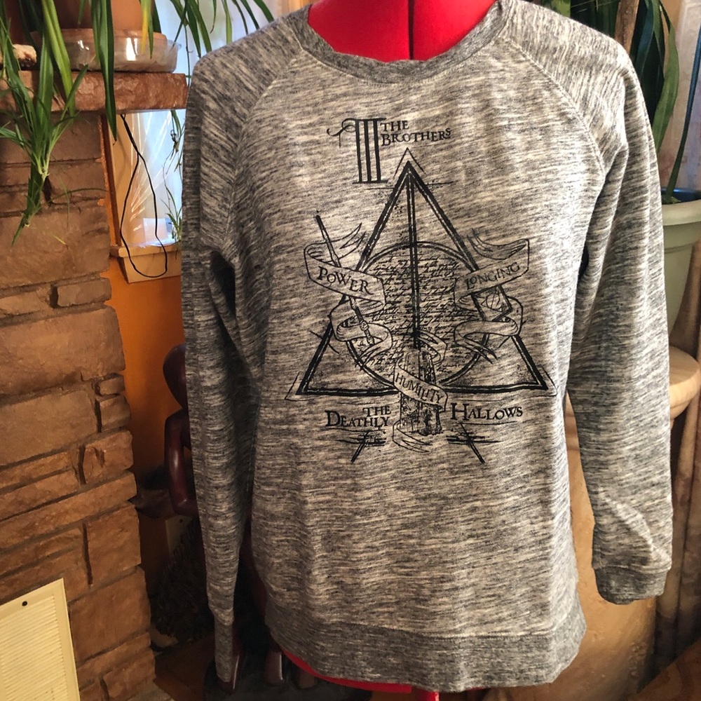Wizarding World Harry Potter Universe Sweatshirt Zip Deathly Hallows S